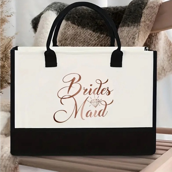 Maid of the Honor Tote Bag - Spacious & Stylish - Perfect for Weddings - Picture 3 of 7